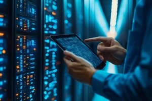 managed it support services expert checking server room